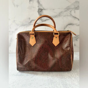 Etro Paisley Printed Boston Bag